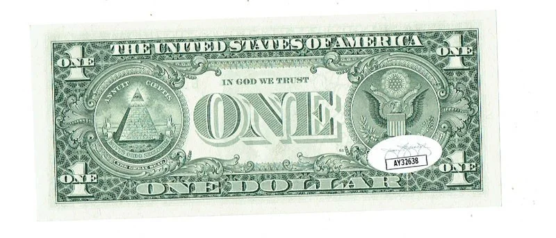Whoopi Goldberg JSA Vintage Signed 1993 Uncirculated $1 Bill Auto Oscar Winner, image 2