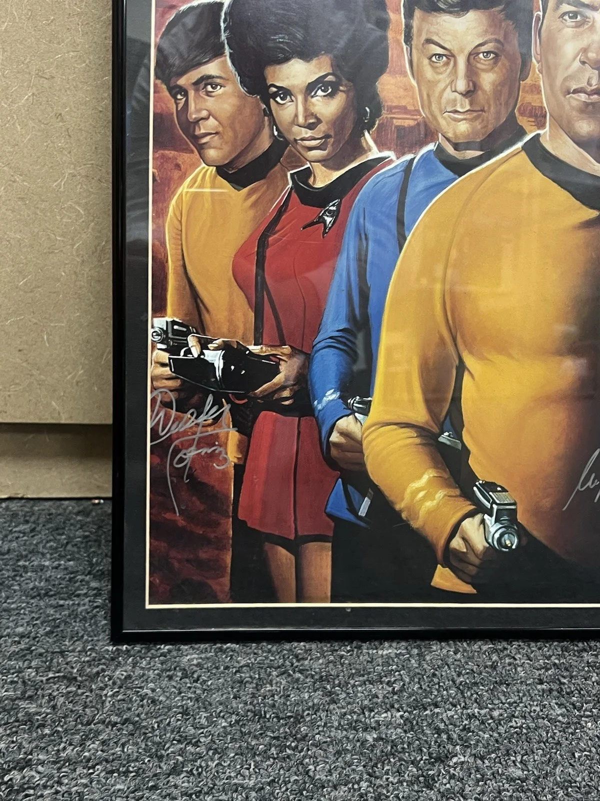 Star Trek The Original Series Cast Signed Poster 334/500 RARE, изображение 2