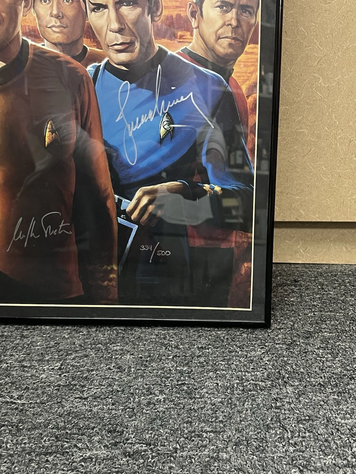 Star Trek The Original Series Cast Signed Poster 334/500 RARE, изображение 3