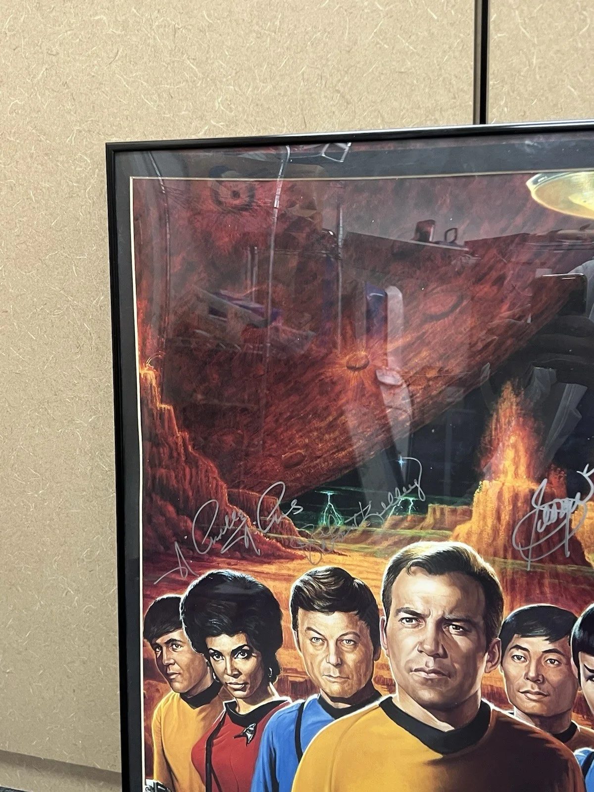 Star Trek The Original Series Cast Signed Poster 334/500 RARE, изображение 5
