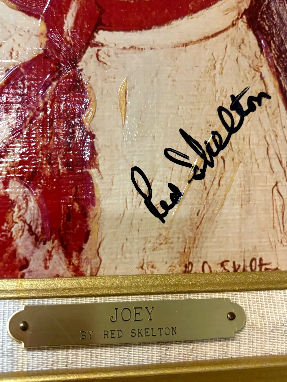 Red Skelton Signed & Framed Art - "Joey", image 3