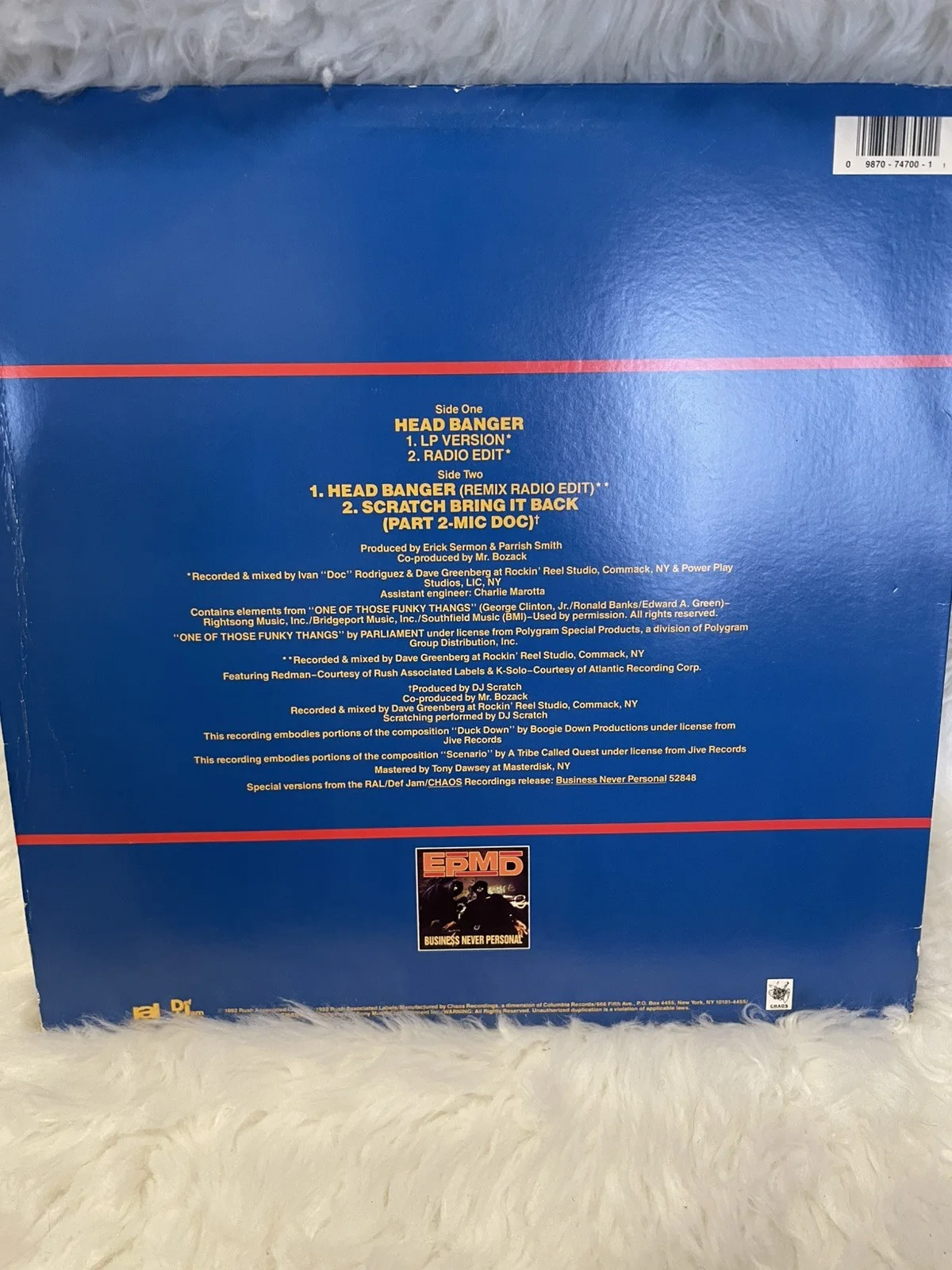 EPMD LP Vinyl Record Cover Rap Hip Hop Erick Sermon Parrish Smith, image 3