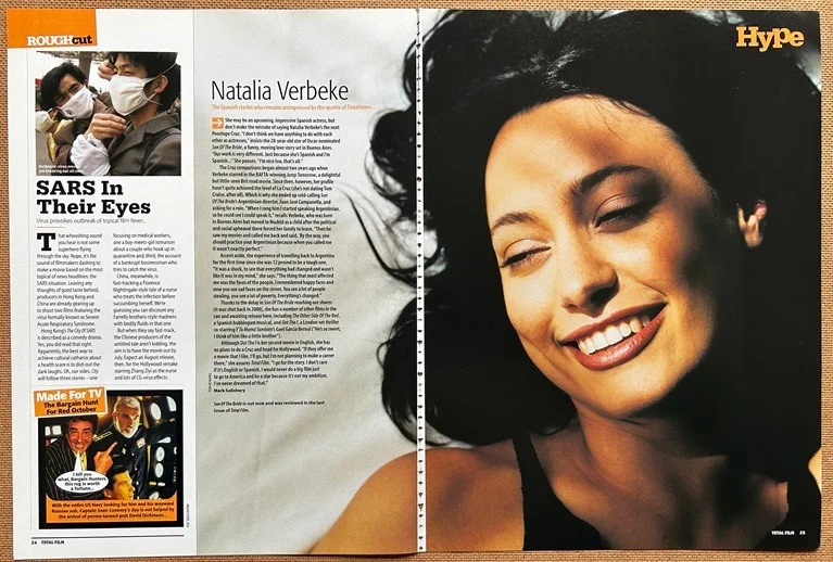 NATALIA VERBEKE - 2003 full page UK magazine poster, изображение 2