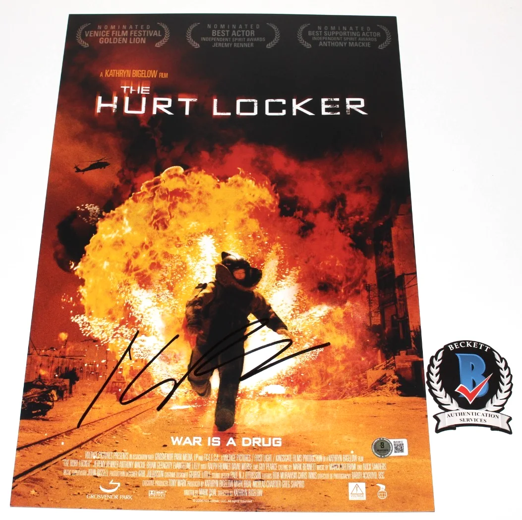 DIRECTOR KATHRYN BIGELOW SIGNED THE HURT LOCKER 12x18 MOVIE POSTER BECKETT COA, изображение 2