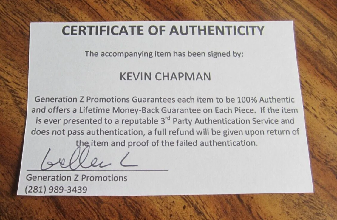 Kevin Chapman — Kevin Chapman Autographed 8X10 Photograph "Person of Interest" Detective Fusco, изображение 3