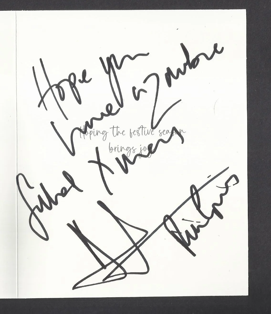 ANDREW LINCOLN RICK GRIMES SIGNED CHRISTMAS CARD AUTOGRAPH THE WALKING DEAD TWD, изображение 4