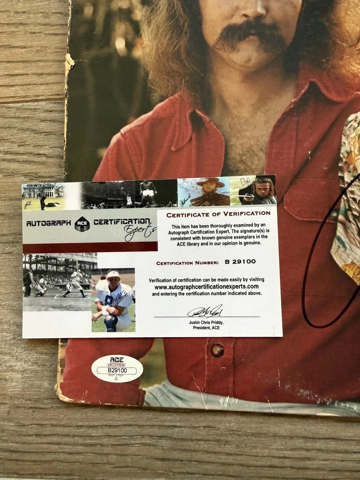 David Crosby & Graham Nash signed Wind On The Water Album ACE COA, изображение 3