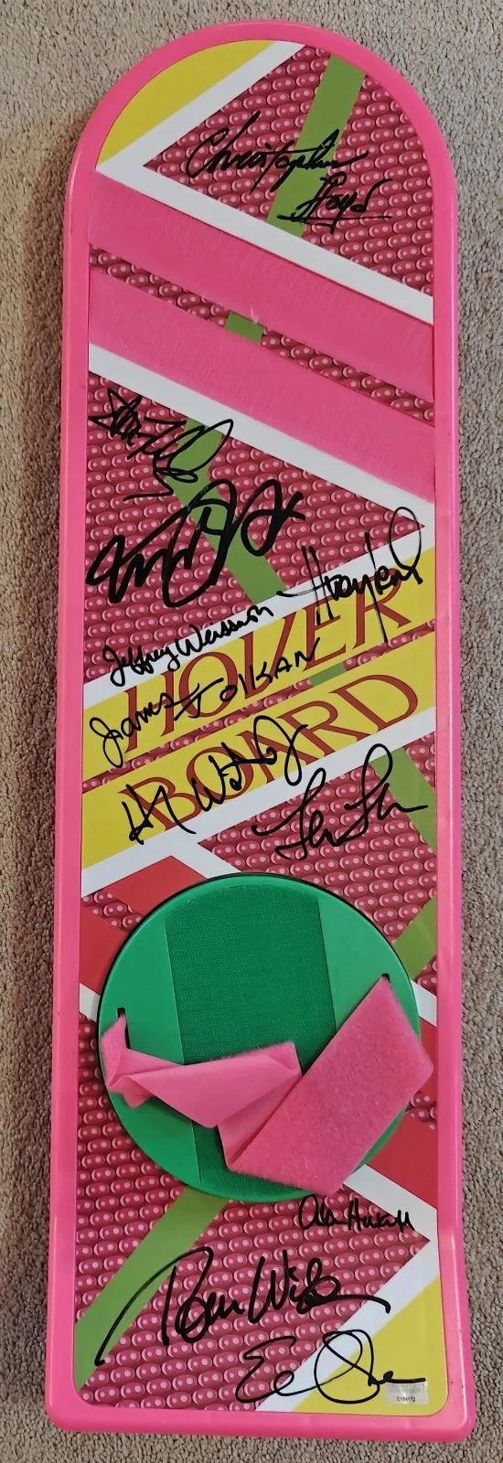 Michael J. Fox, Christopher Lloyd, Elisabeth Shue, Lea Thompson — 11x Signed Back to the Future Hoverboard Fox Lloyd Lewis Shue +7 Replica 1:1, image 2