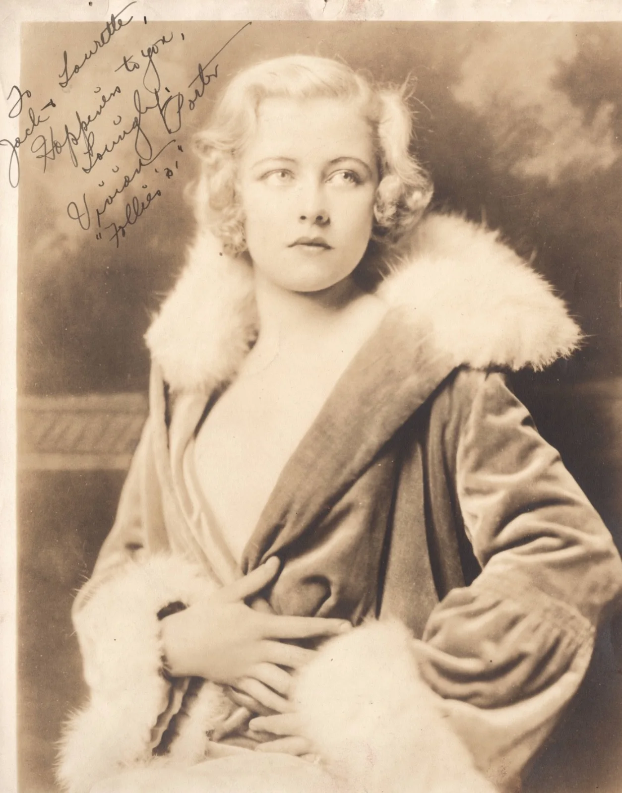 Vivian Porter — RADIANT ORIGINAL ZIEGFELD 1931 VIVIAN PORTER SIGNED ALFRED CHENEY JOHNSTON PHOTO, изображение 3