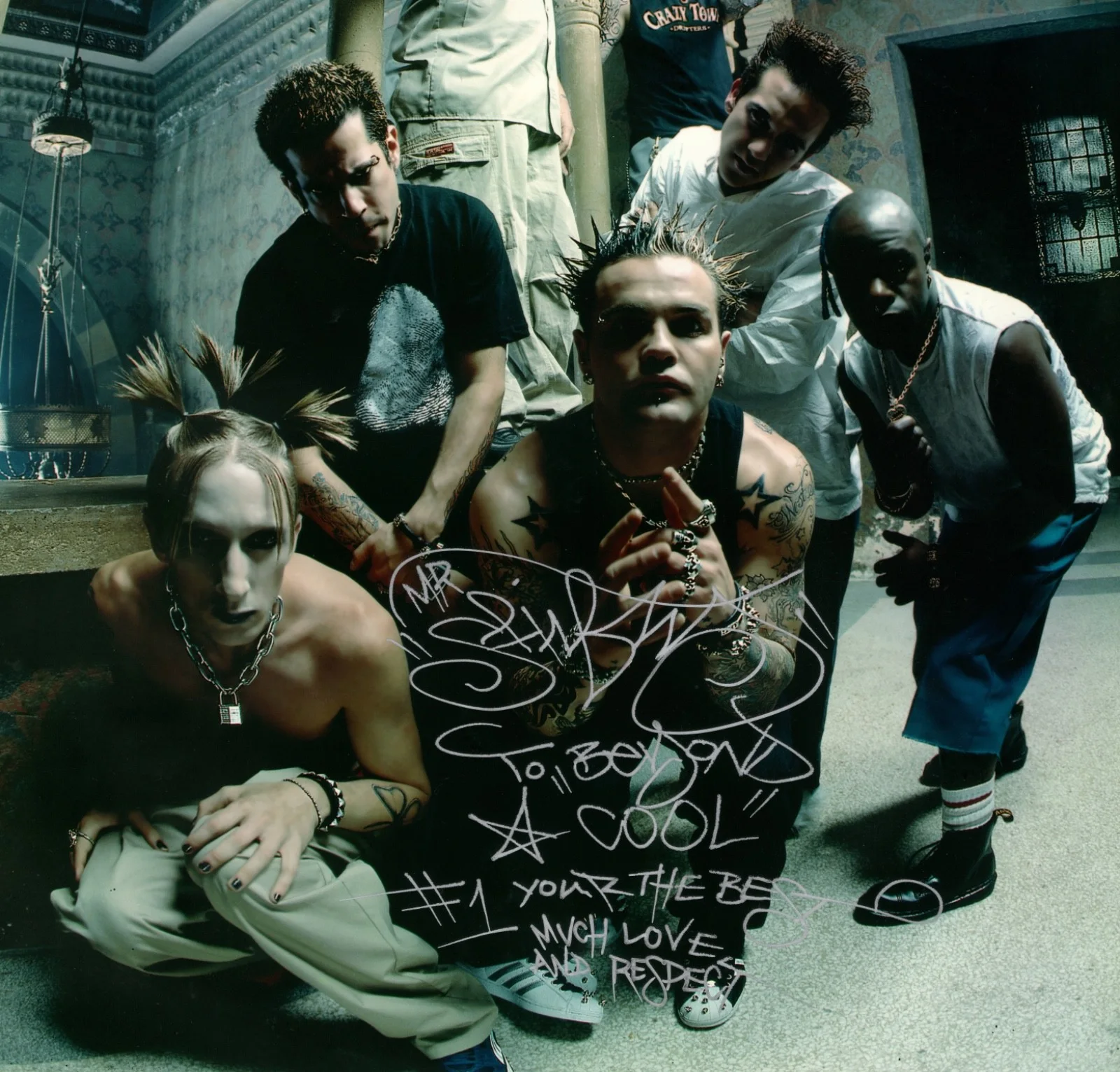 CRAZY TOWN BAND SIGNED 11X14 AUTOGRAPHED COLOR SHIFTY SHELLSHOCK HOLLYWOOD PHOTO, изображение 4