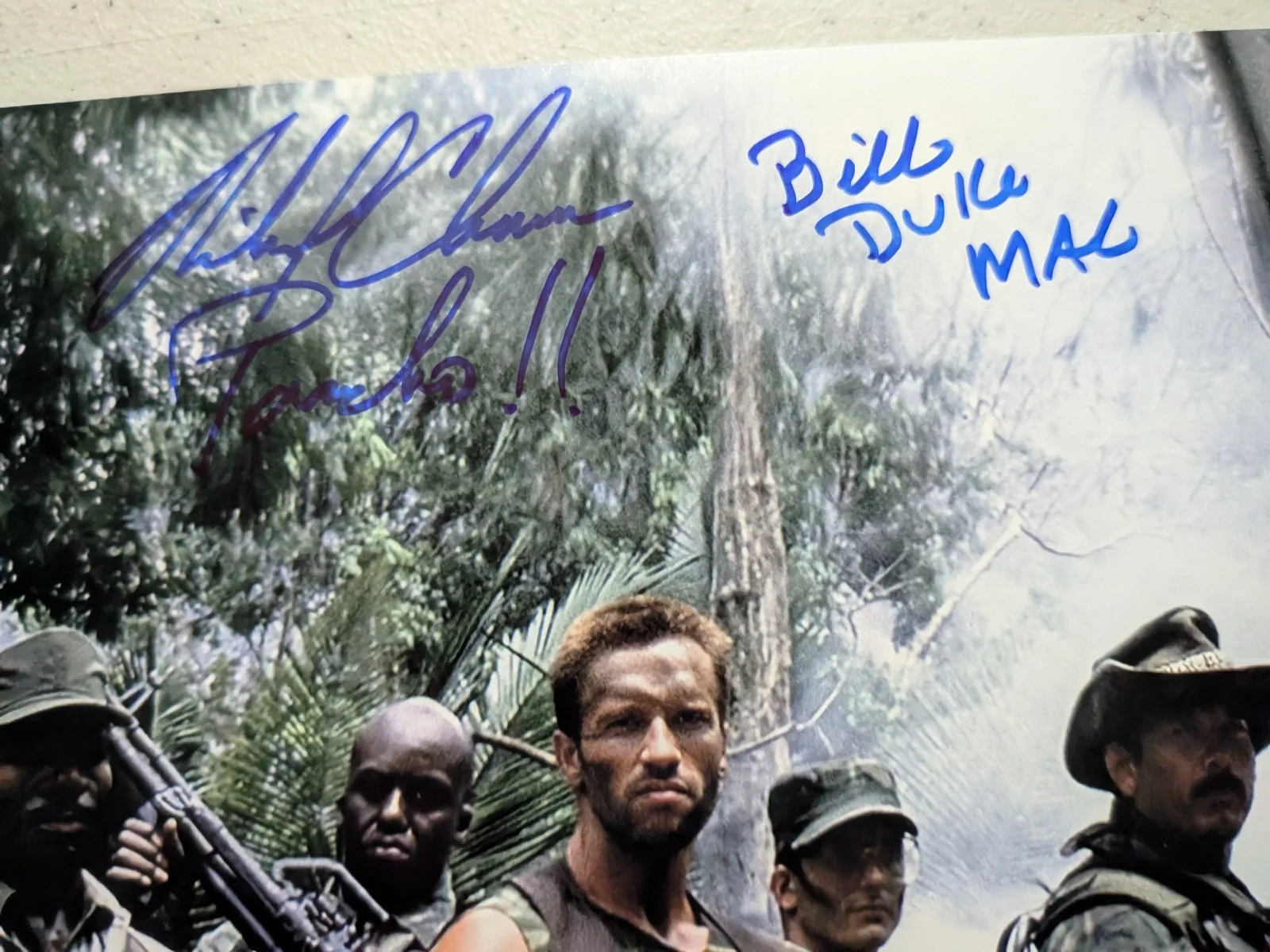 RICHARD CHAVES - BILL DUKE 2x Signed Predator 8x10 Photo Autograph JSA COA Cbu, изображение 2