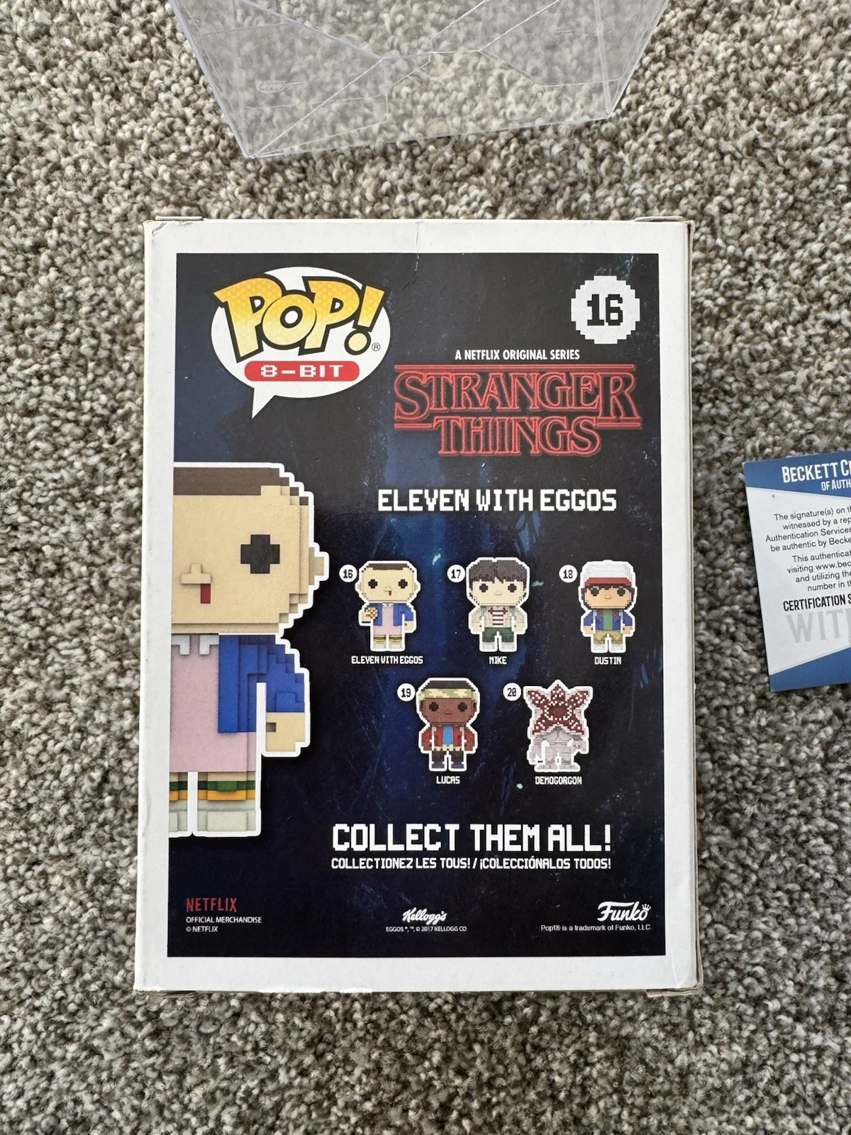 millie bobby brown — Millie Bobby Brown Stranger Things Eleven Autographed Signed Funko Pop BAS COA, изображение 3