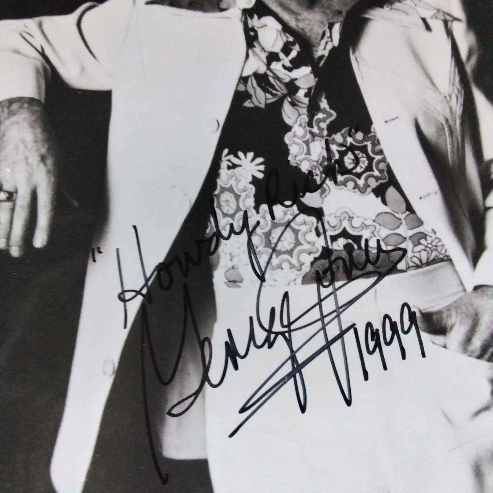 George Jones SIGNED Photo Singer White Lightning Tender Years Stopped Luv Tammy, image 5