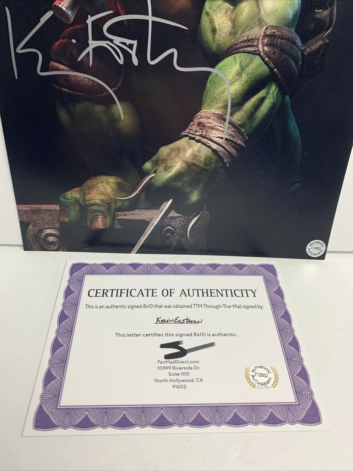 artist — Kevin Eastman (TMNT) Signed Autographed 8x10 photo - AUTO w/COA, изображение 2