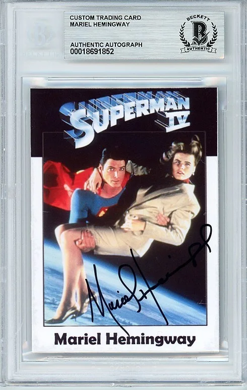 Mariel Hemingway — SUPERMAN -MARIEL HEMINGWAY- BECKETT Signed/Autograph/Auto DC Comics Movie Card