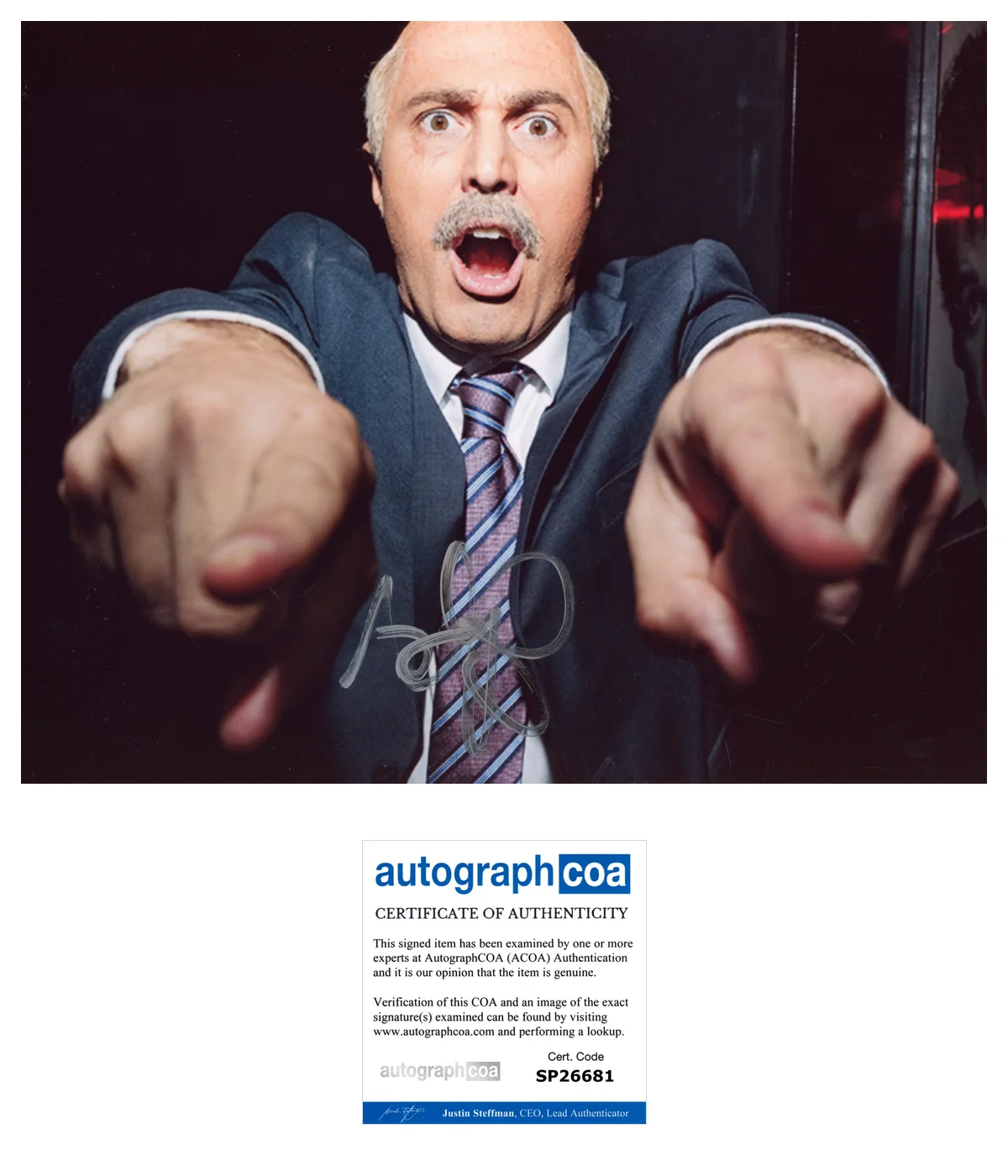 ADAM RAY SIGNED AUTOGRAPH COMEDIAN DR. PHIL 8x10 PHOTO w/EXACT PROOF & ACOA COA, image 2