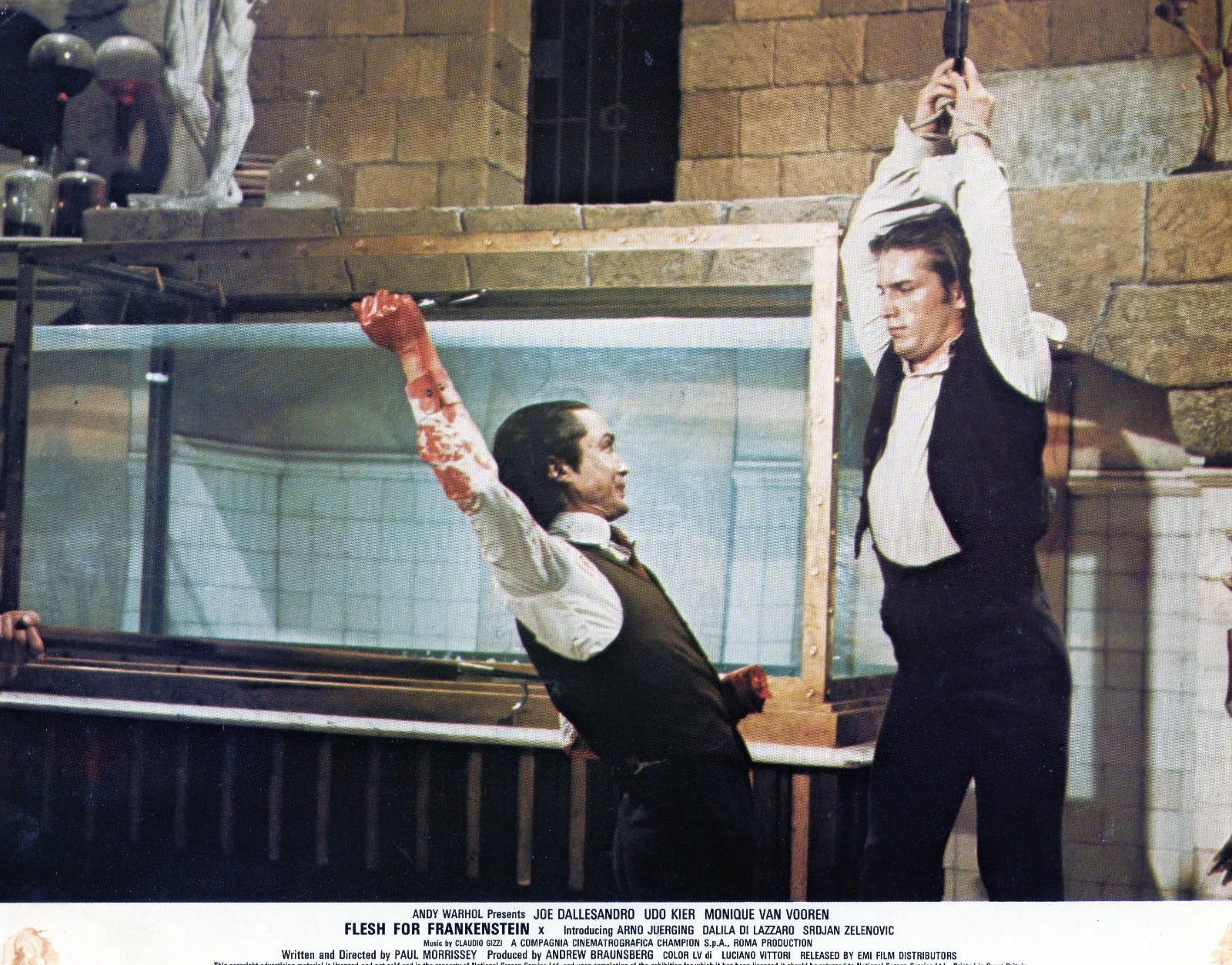 Flesh for Frankenstein 1973 8 x ORIGINAL UK FOH/Lobby Cards, image 2
