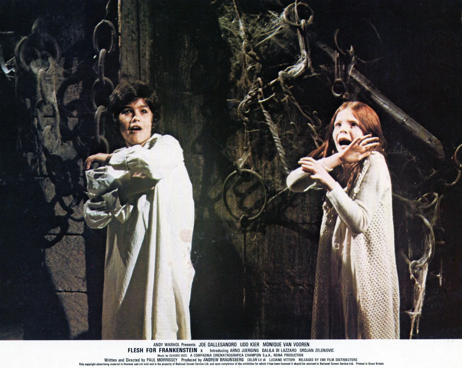 Flesh for Frankenstein 1973 8 x ORIGINAL UK FOH/Lobby Cards, image 5