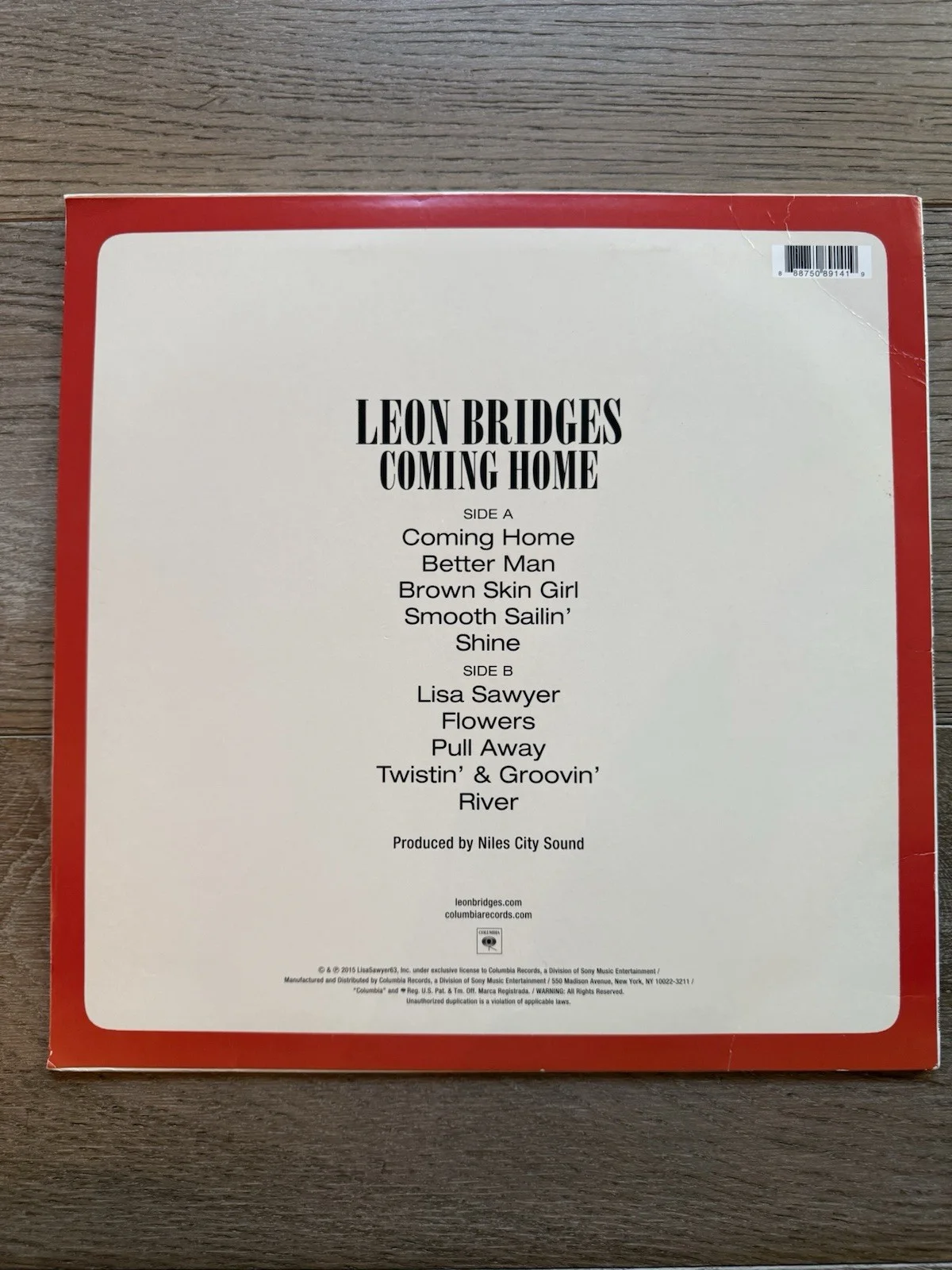 Leon Bridges autographed Coming Home album, image 2