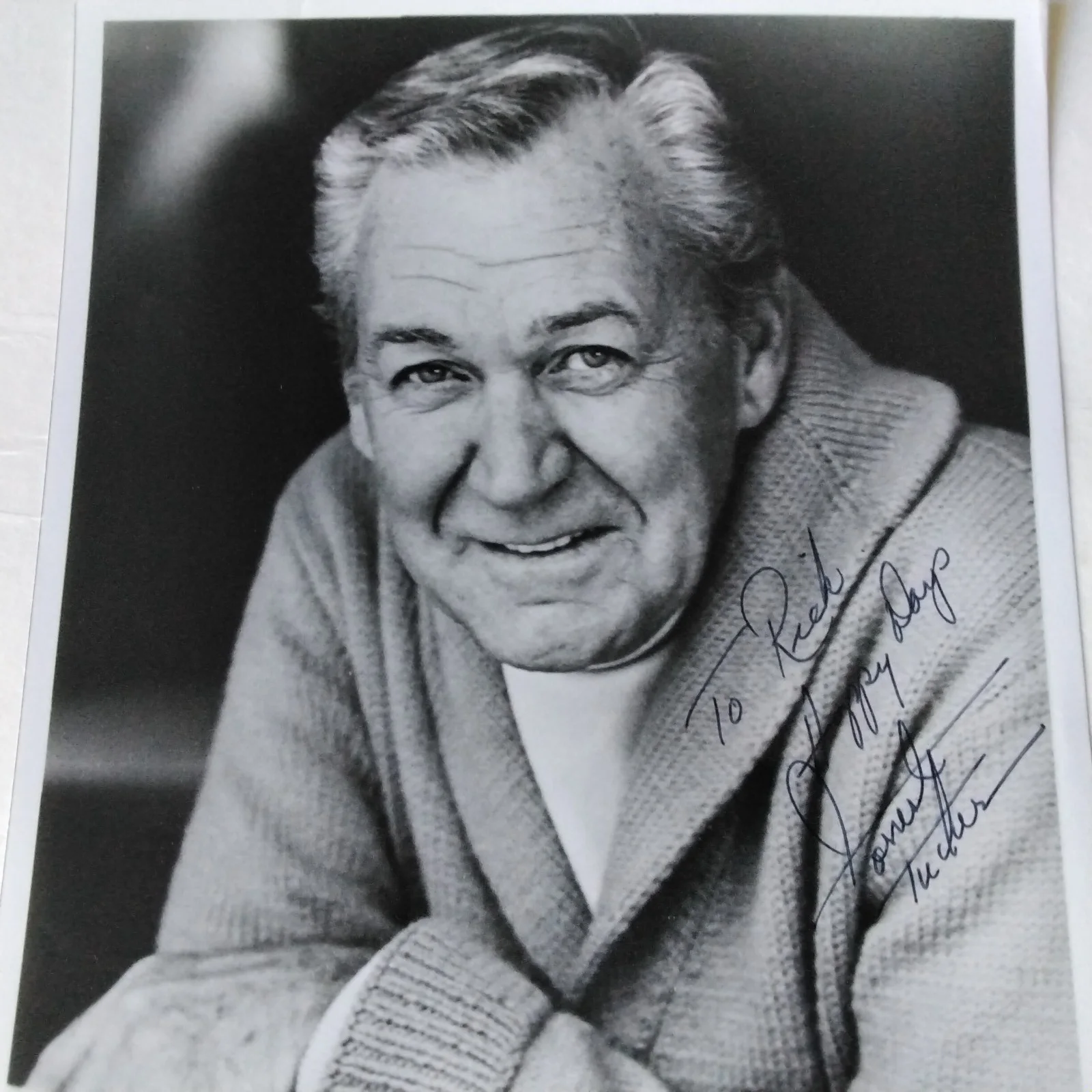 Forrest Tucker SIGNED Photo Movie TV Actor F Troop Auntie Mame Sands of Iwo Jima, изображение 2