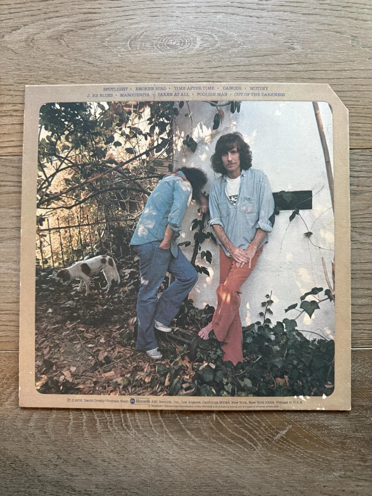 David Crosby & Graham Nash signed Whistling Down The Wire album, изображение 3