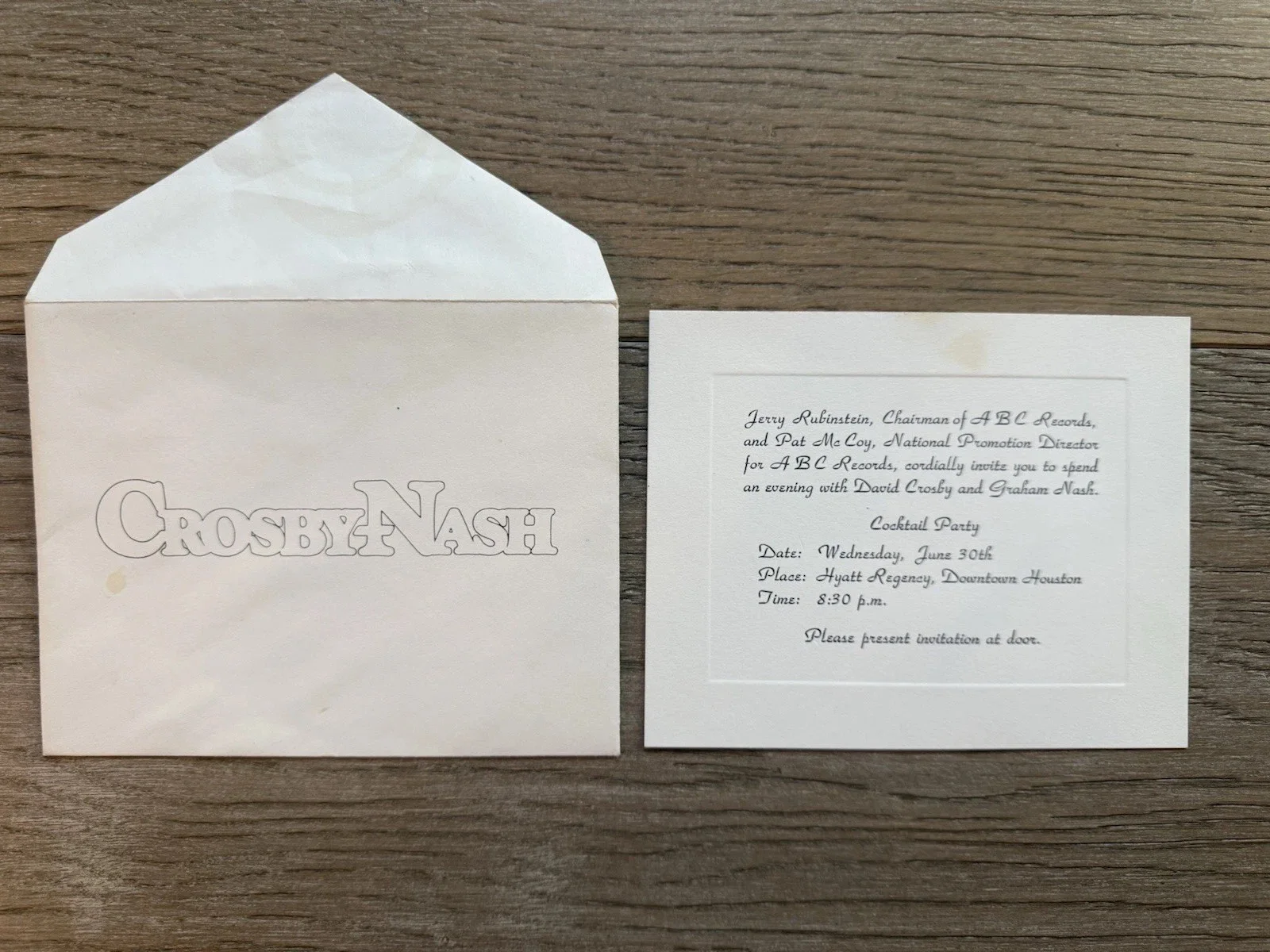 David Crosby & Graham Nash signed Whistling Down The Wire album, изображение 4