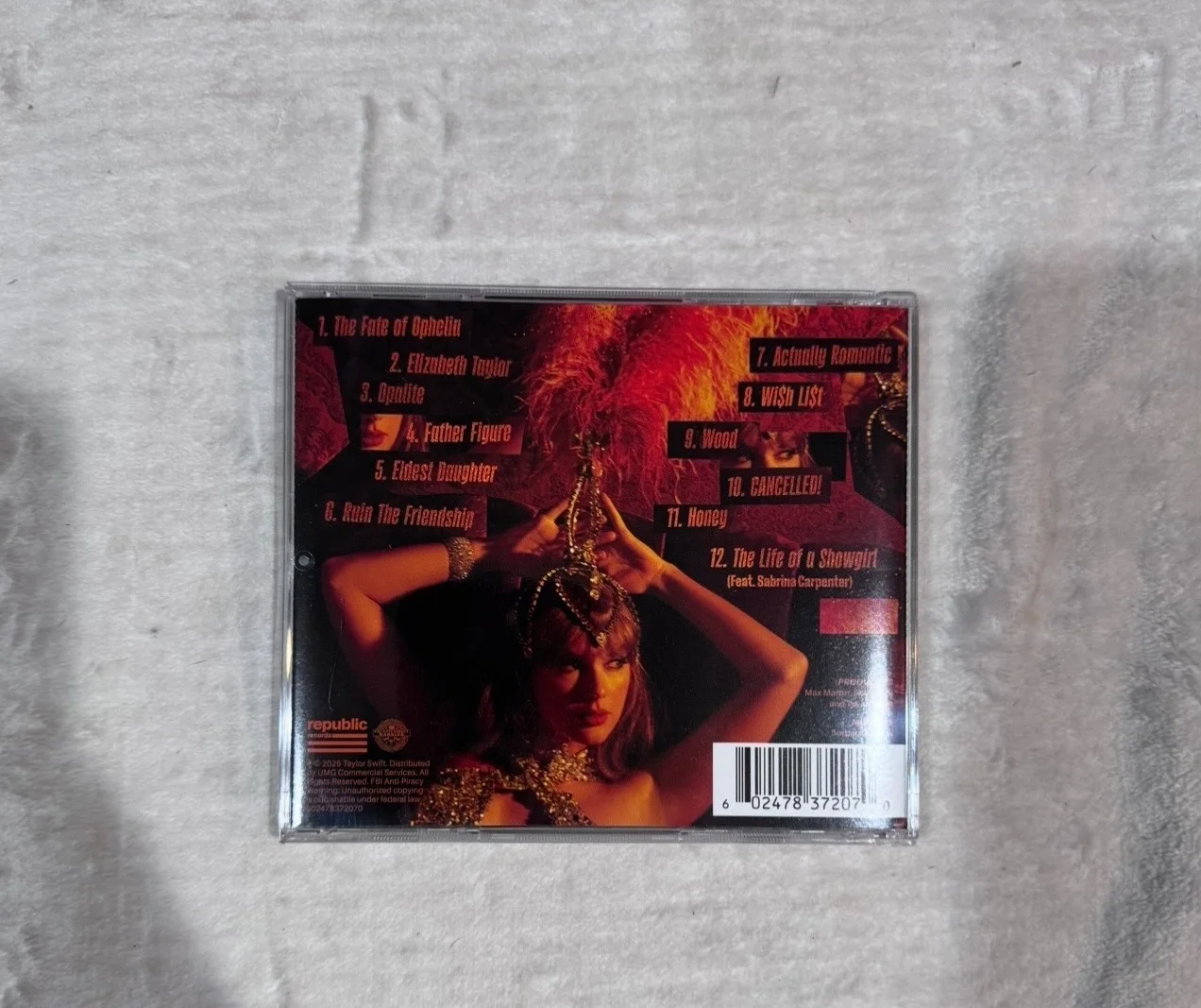 Taylor Swift - The Life of a Showgirl CD Photo 1, изображение 4