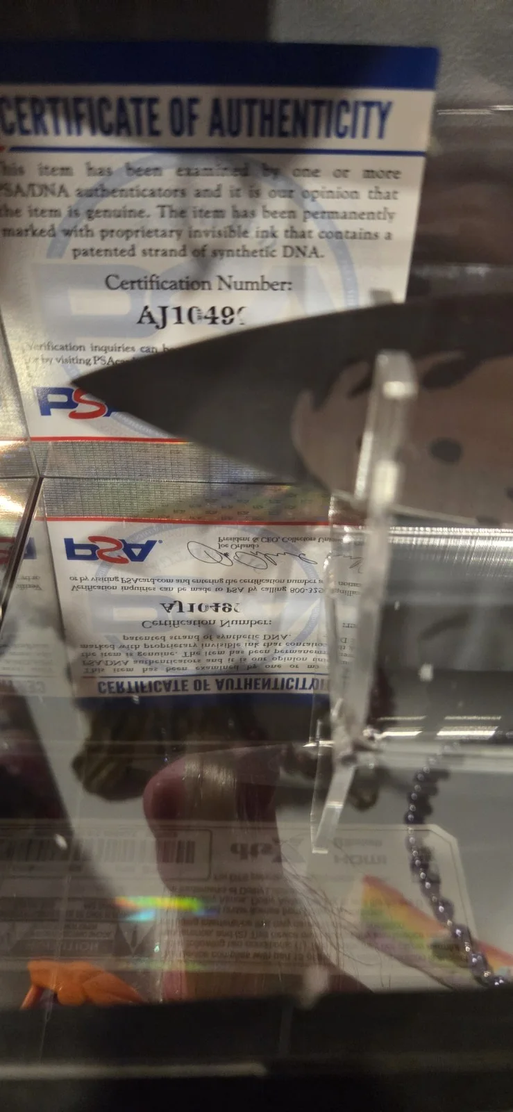 Ted White — Ted White Autographed Signed Custom Display Friday The 13th PSA COA Jason 4 Vorh, image 3