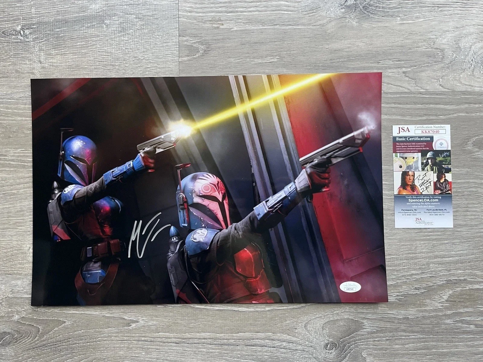 Mercedes Varnado — Mercedes Varnado Signed METALLIC 11x17 Photo JSA COA Mandalorian Star Wars