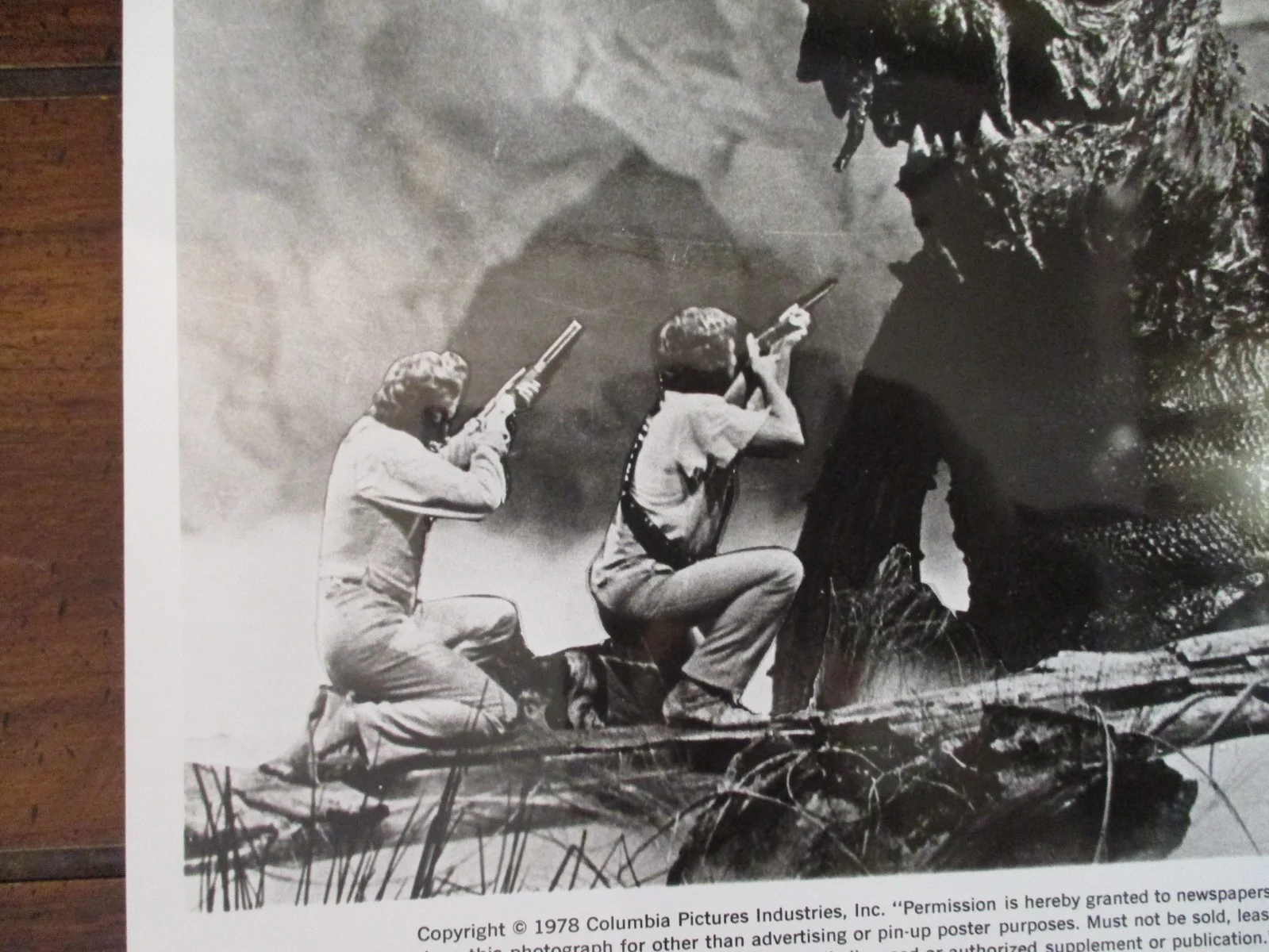 Doug McClure/Peter Gilmore("WARLORDS OF ATLANTIS")1978 10 x 8 B & W Press Photo, изображение 2