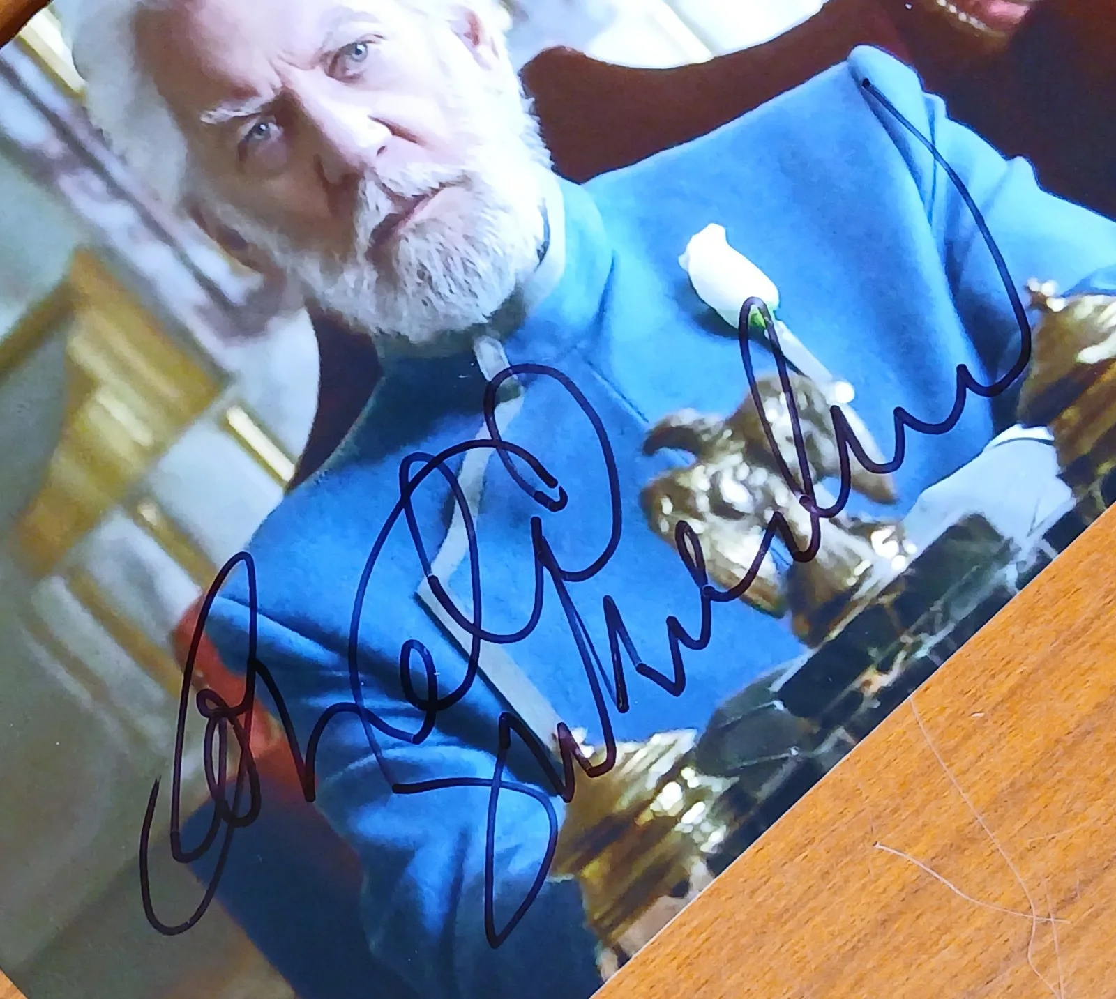 Donald Sutherland — Donald Sutherland, Hunger Games, Signed Autographed Photo 6x4 in, изображение 2