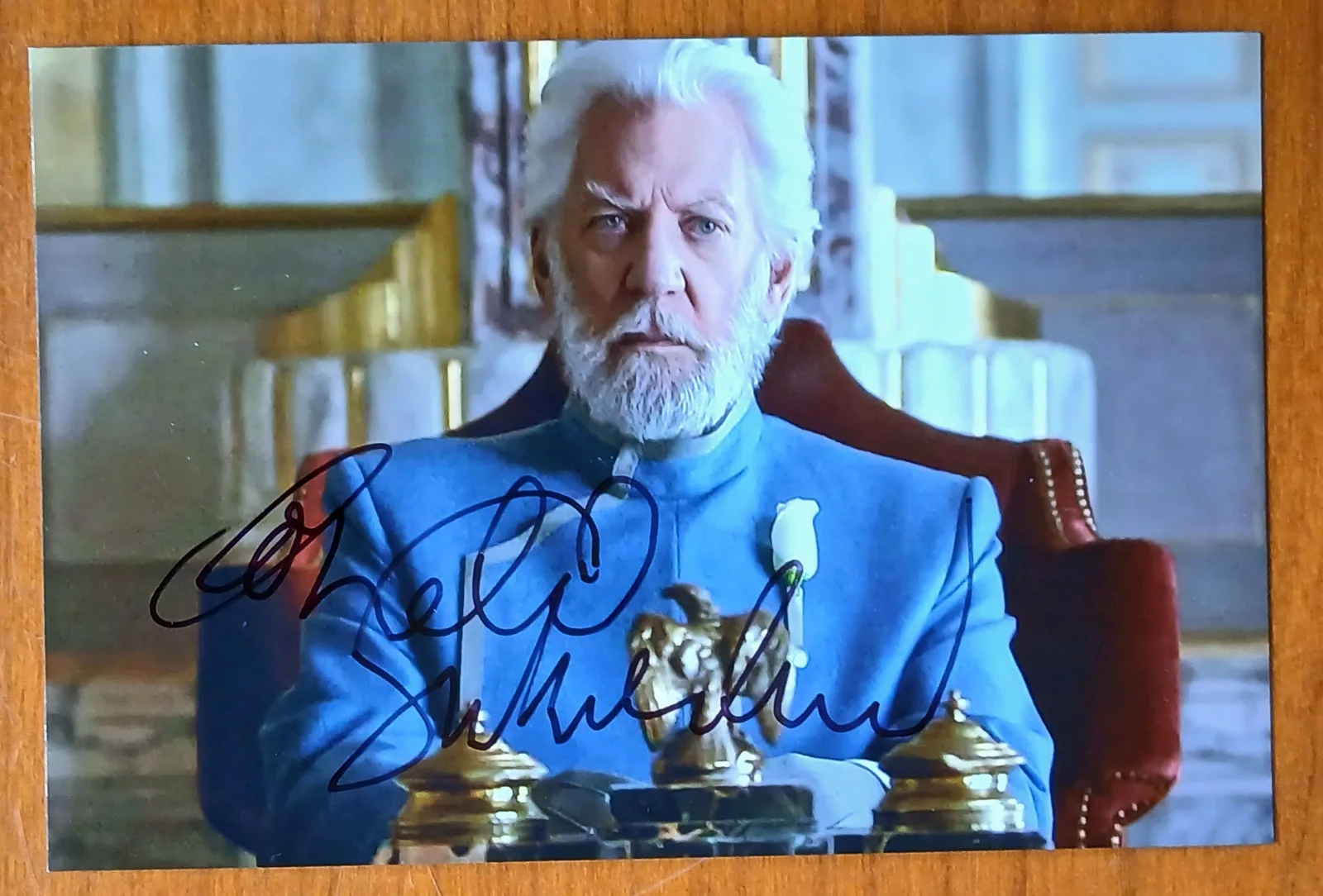Donald Sutherland — Donald Sutherland, Hunger Games, Signed Autographed Photo 6x4 in, изображение 3