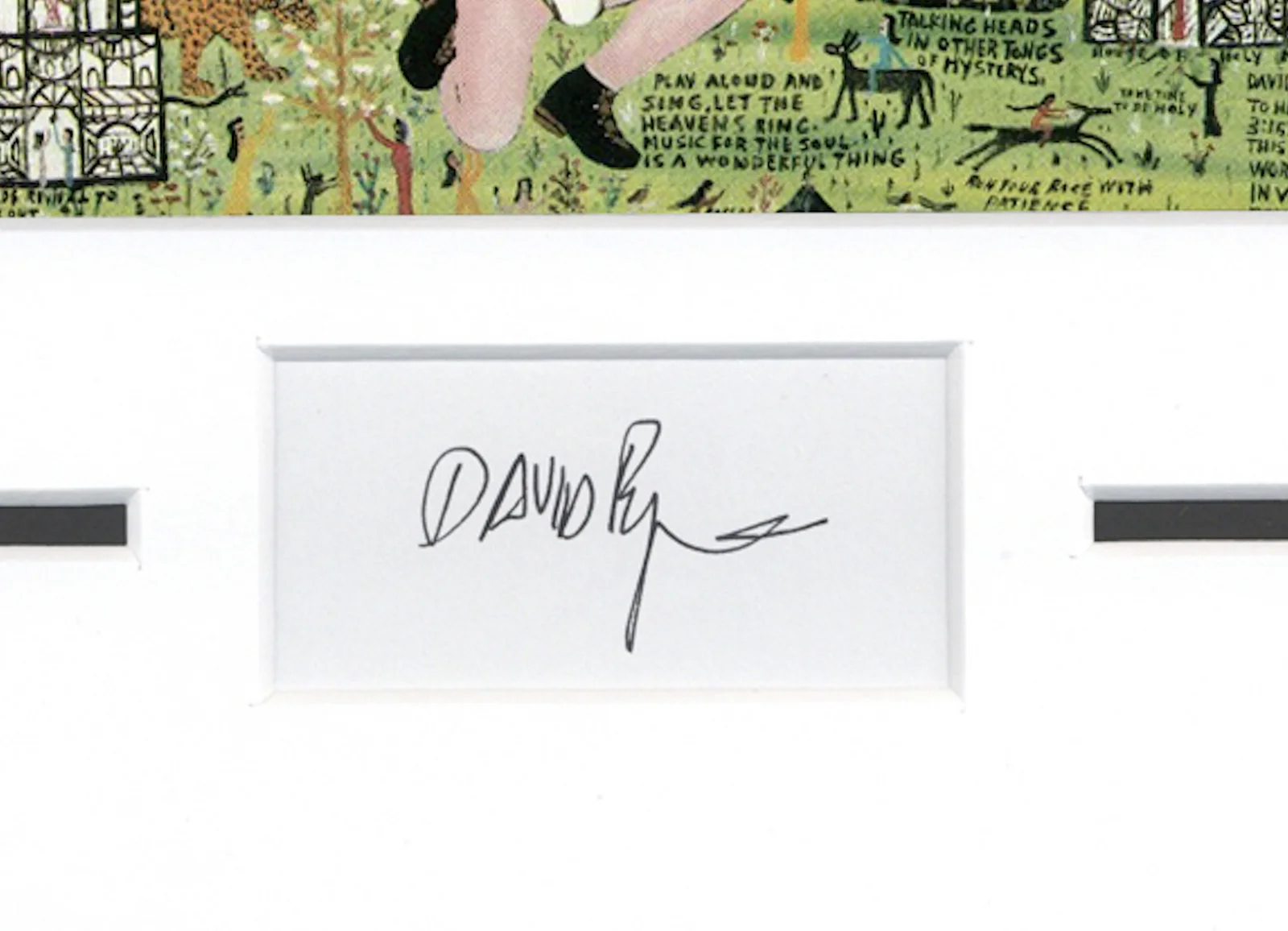 David Byrne — Talking Heads David Byrne Autographed Signed 11x14 Framed Little Creatures ACOA, image 2