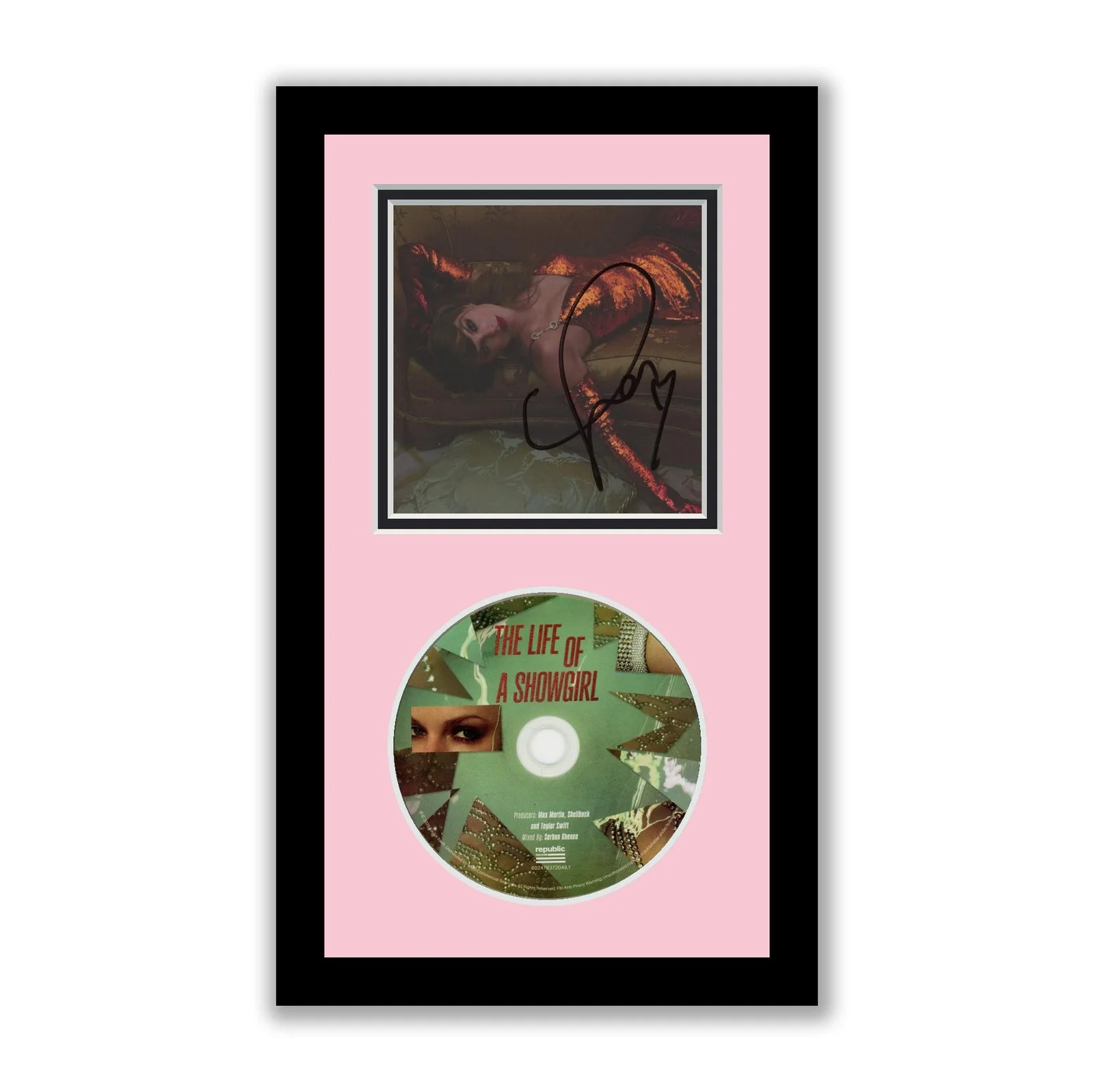 Taylor Swift — Taylor Swift Autographed Signed Framed CD Life Of A Showgirl Photo 2 ACOA