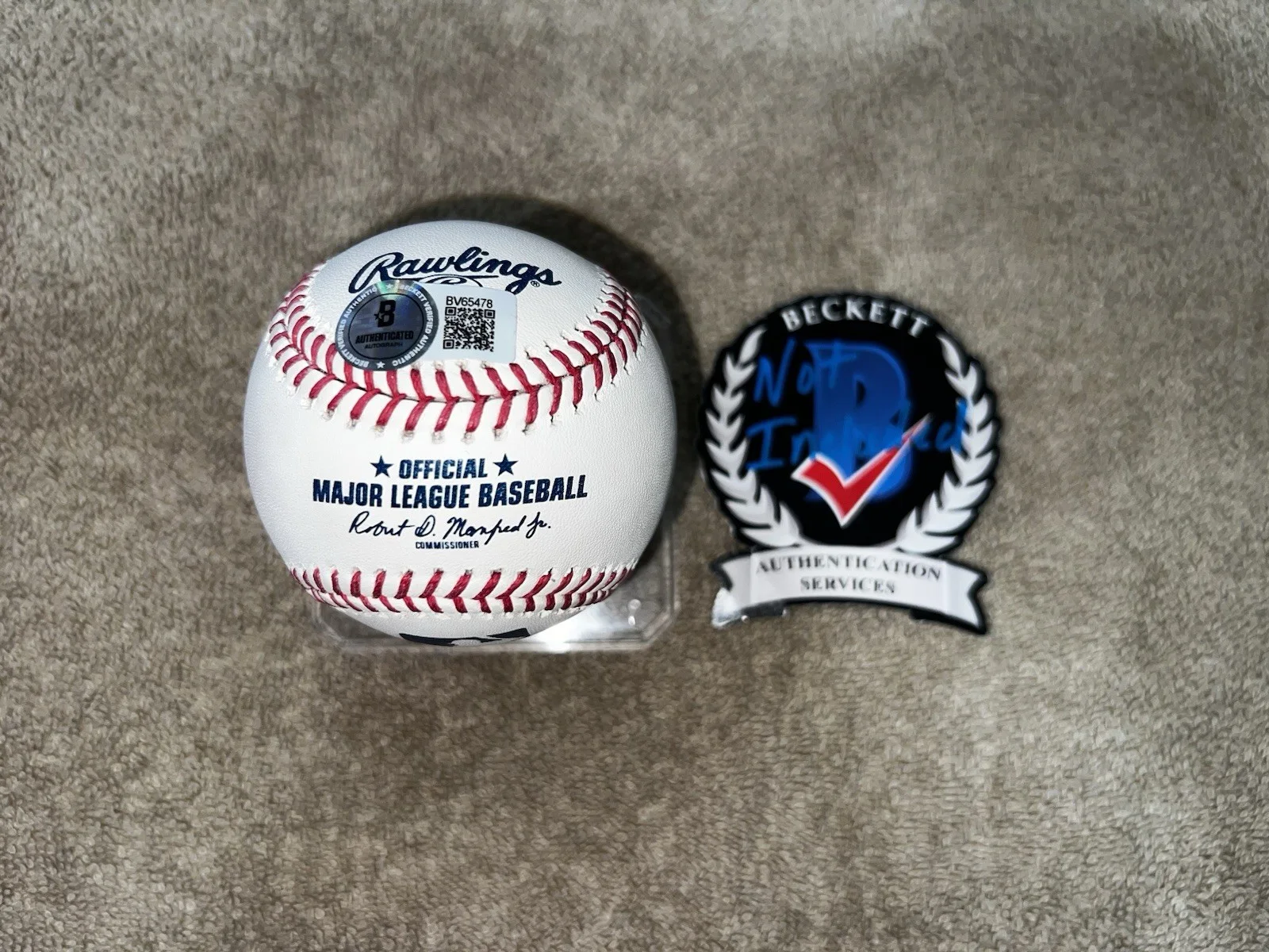 Jim Belushi Signed Official Major League Baseball Hollywood Star Beckett, изображение 2
