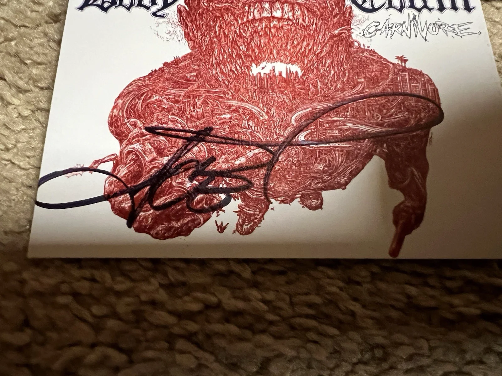 Body Count / Ice T Cd Carnivore Signed Art Card - Cd New & Sealed - 2020 Century, image 5
