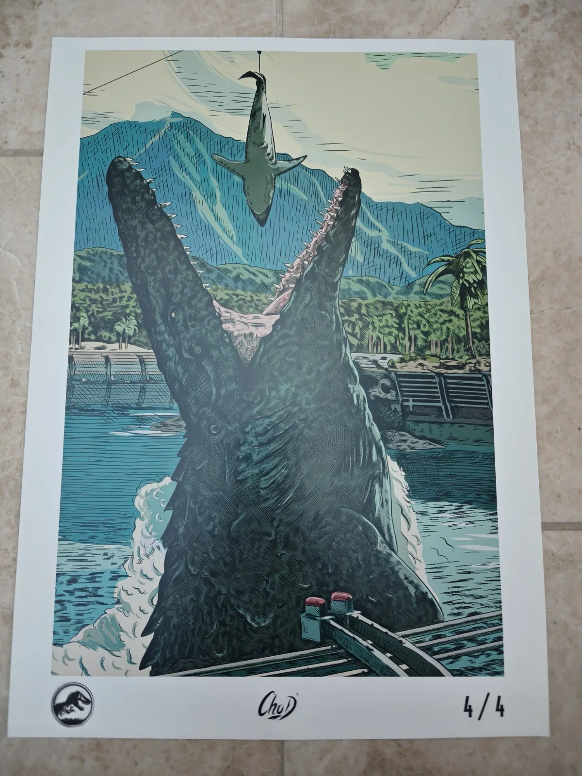 Jurassic World Fallen Kingdom Original Odeon Poster Promo 4/4 A3 43cmx29cm 2018, изображение 2