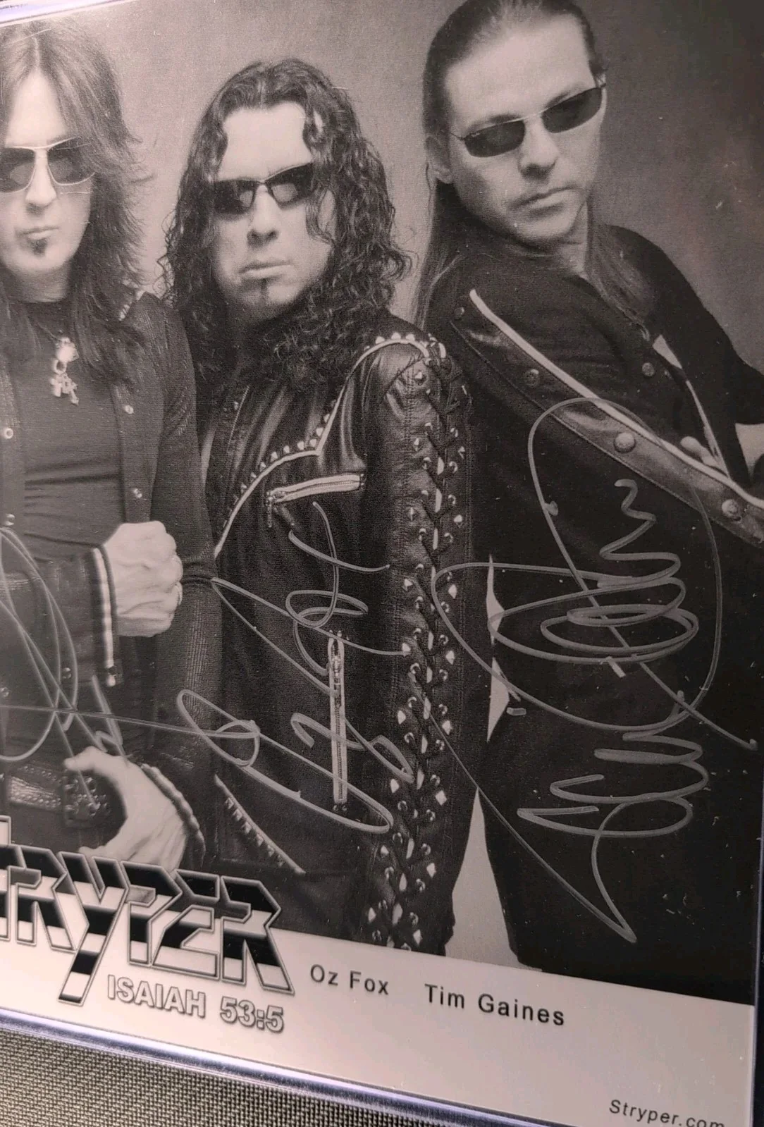 Stryper Hand Signed 8x11 Vintage Photo Original Band Autograph Sweet Gaines, изображение 2