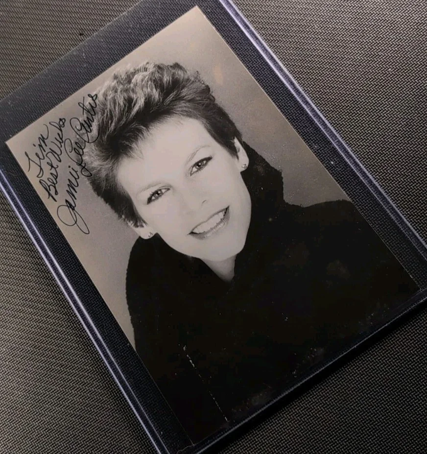 Jamie Lee Curtis — Jamie Lee Curtis Hand Signed 5x7 Photo Vintage Autograph Actress