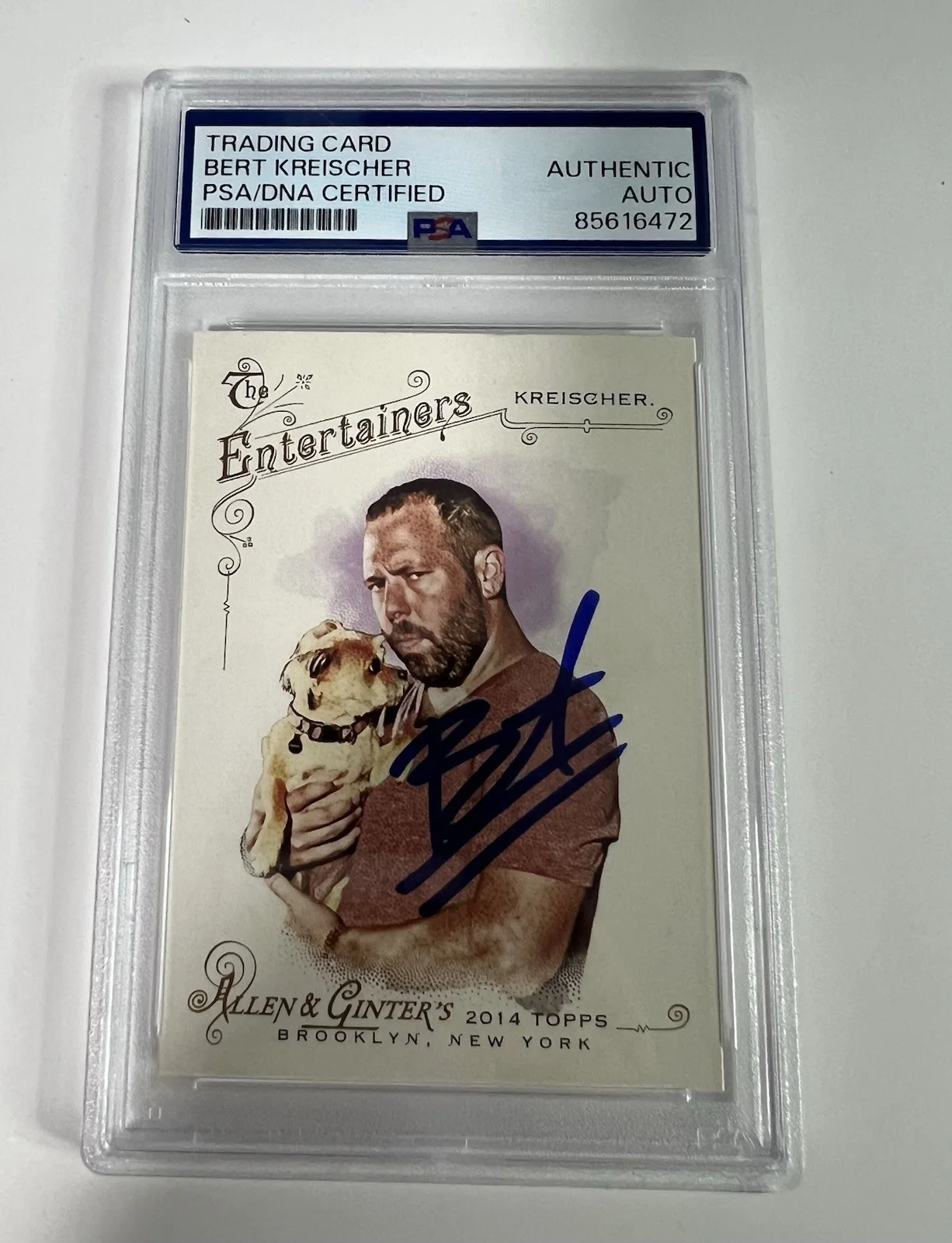 Bert Kreischer — Bert Kreischer Autographed Allen & Ginter signed Topps auto Card - PSA/DNA!
