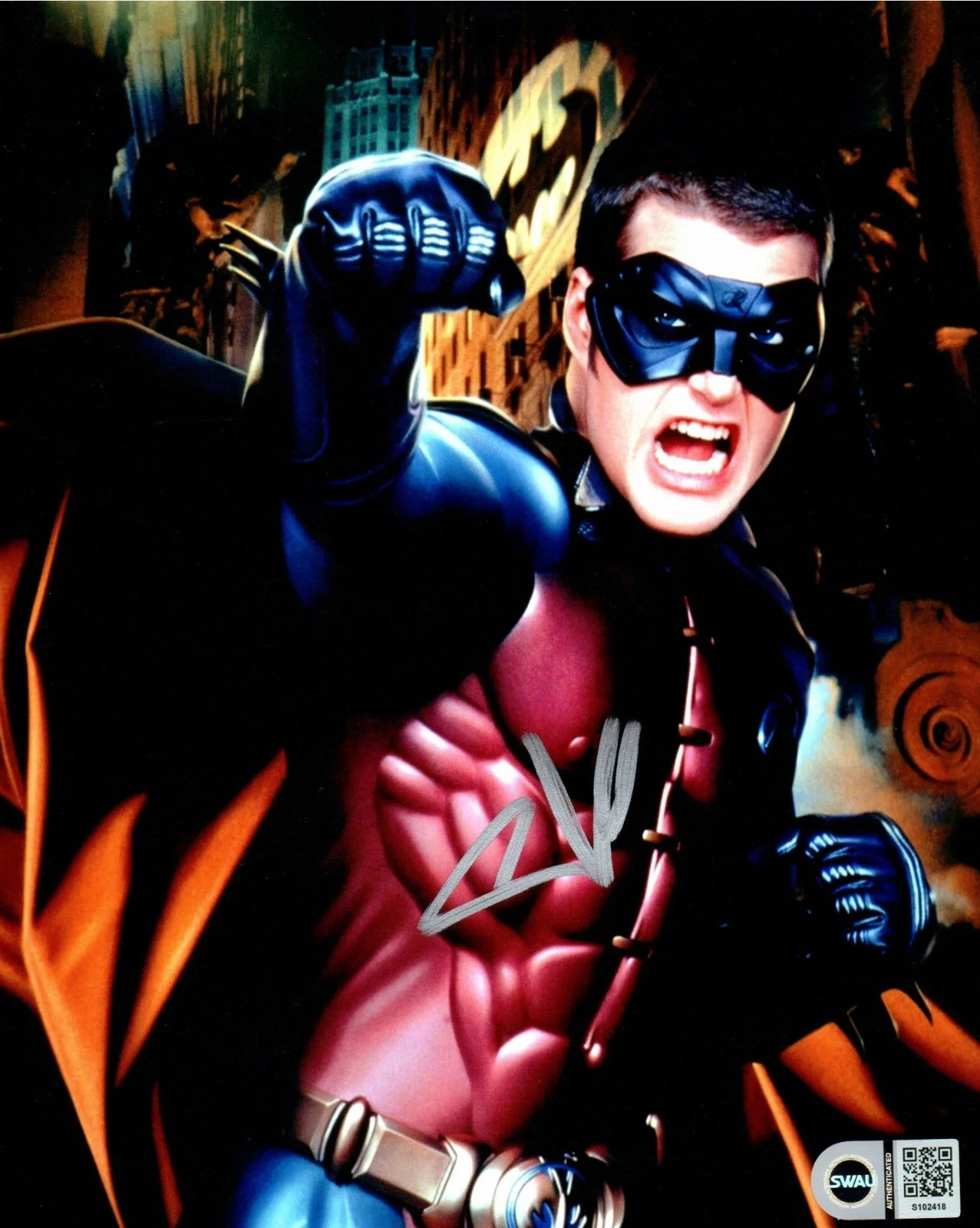 chris o'donnell — Chris O'Donnell Signed 8x10 Photo Batman Forever Robin SWAU #1
