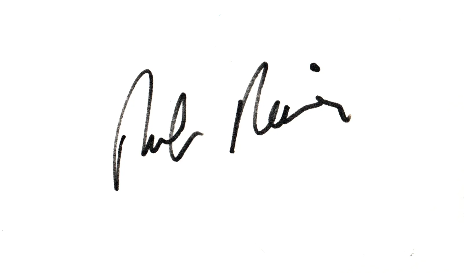 Rob Reiner, Carl Reiner — ROB REINER "Meathead" + CARL REINER actor director Hand Signed Autographed Card