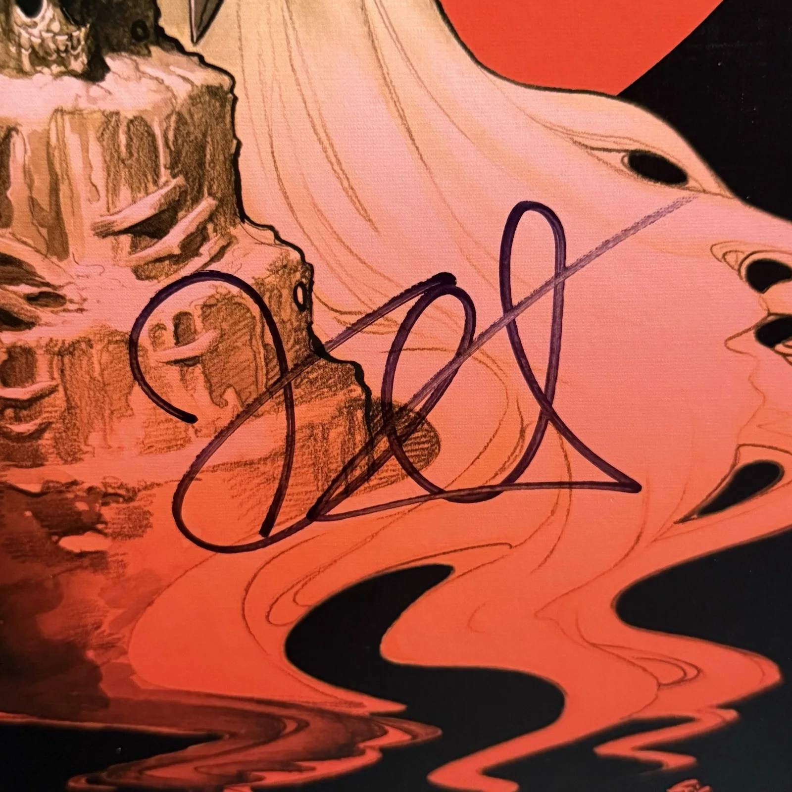 Kirk Hammett Signed Jigsaw Puzzle Autographed Metallica Red Wedding JSA COA RARE, изображение 2