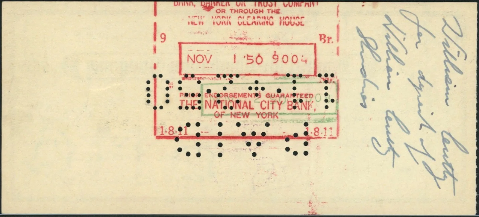 Early Films Floyd Buckley Signed Check, image 2