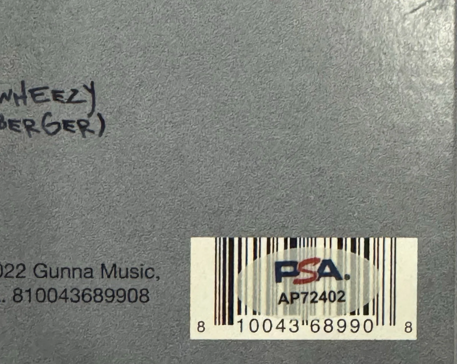 Gunna In Person Signed Autographed Vinyl LP "DS4Ever" PSA/DNA COA not JSA BAS, изображение 3