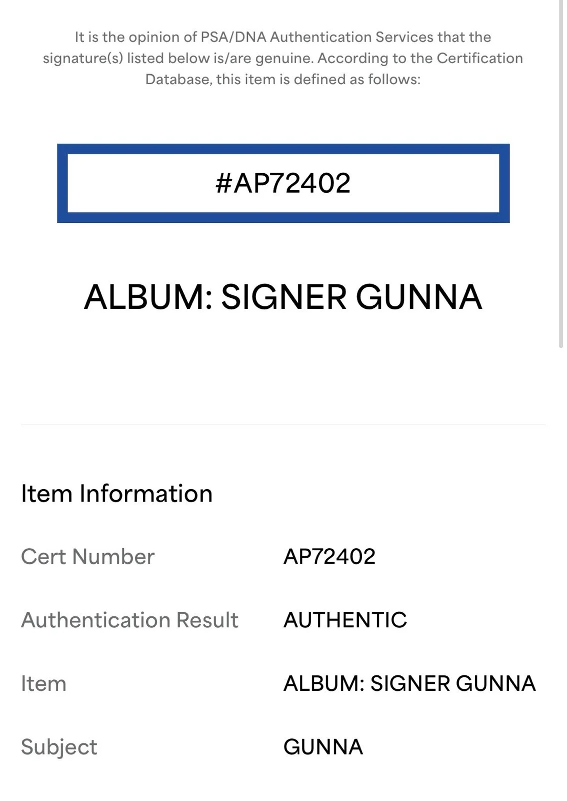 Gunna In Person Signed Autographed Vinyl LP "DS4Ever" PSA/DNA COA not JSA BAS, изображение 4