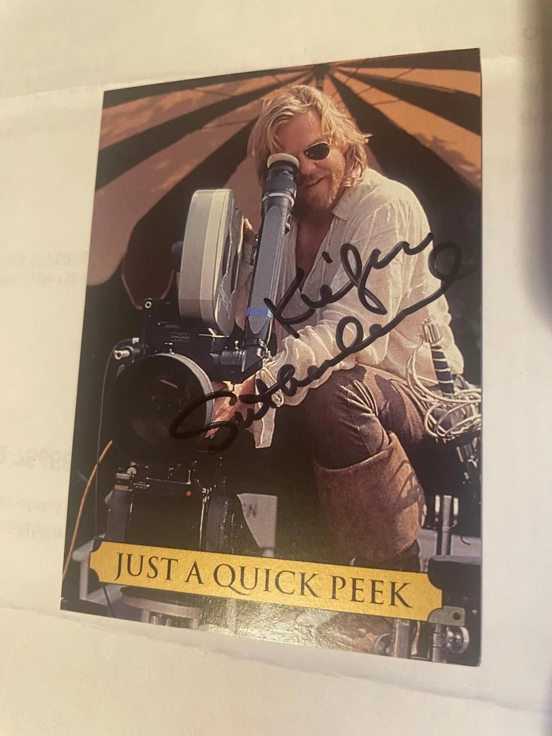 Kiefer Sutherland — 1993 Skybox Three Musketeers Card #74 Signed By Kiefer Sutherland/Free Shipping!