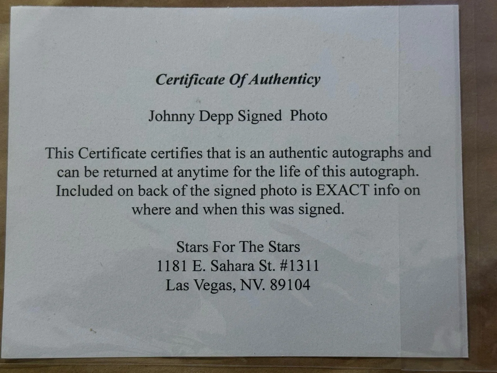 Johnny Depp signed Pirates of the Caribbean 8x10 Framed, изображение 4