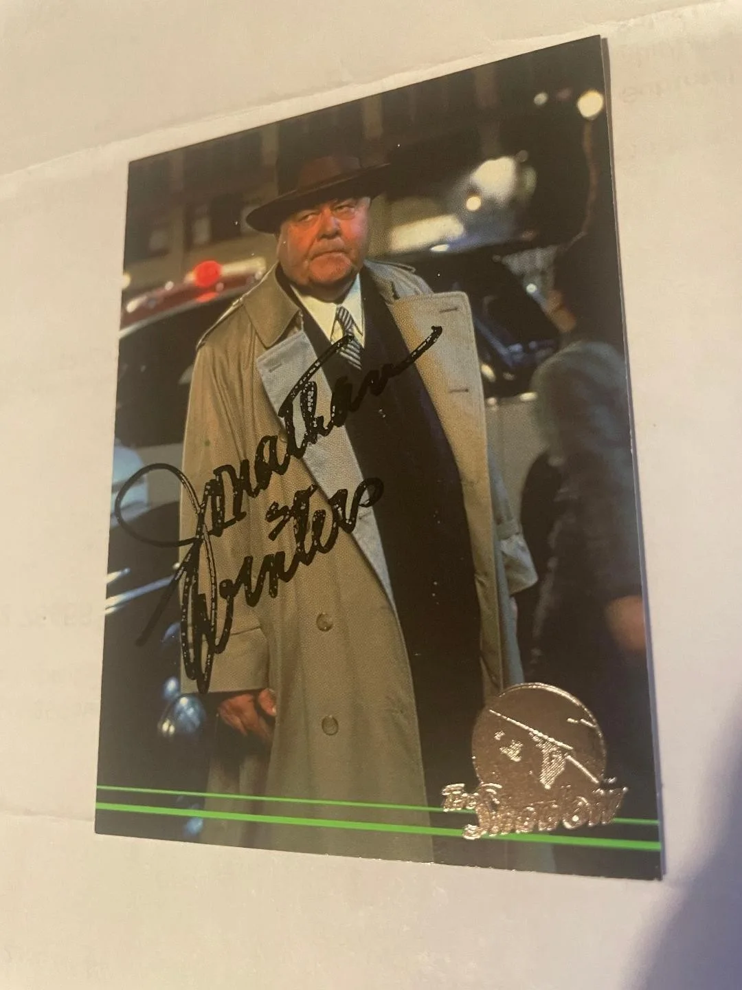Jonathan Winters — Vintage 1994 Topps The Shadow Jonathan Winters Signed Trading Card #67/Free Ship