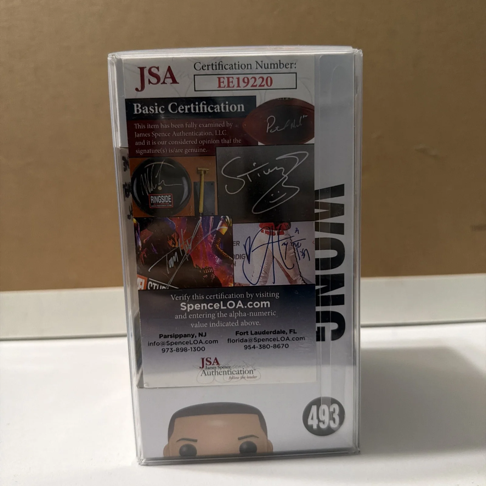 Benedict Wong Signed Autographed Avengers Endgame Funko Pop 493 JSA CO, изображение 2